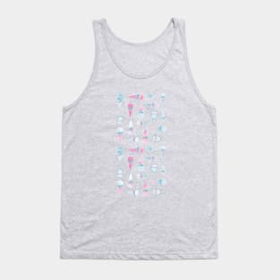 Ice cream Blue Summer -  Pink and Blue Pastels Tank Top